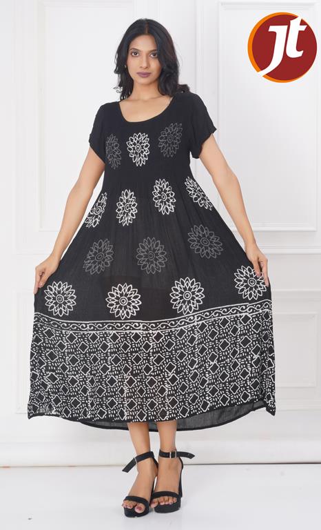 WOMEN WESTERN BOBBIN DRESS S/S